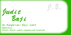 judit baji business card